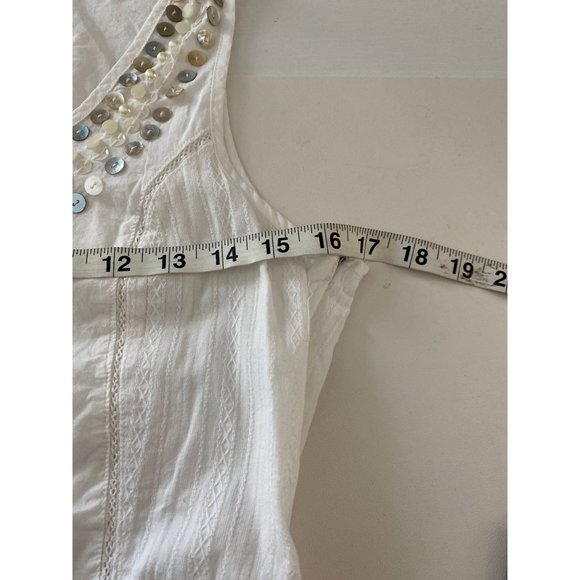 America Rag 100% cotton peplum top size small - Picture 4 of 10